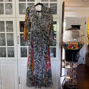 SPY Zone Exchange Multicolor Long Sleeve Maxi Dress